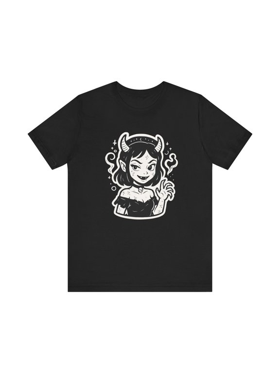 Demon Girl Halloween Shirt for Easy Last Minute Costume for Her