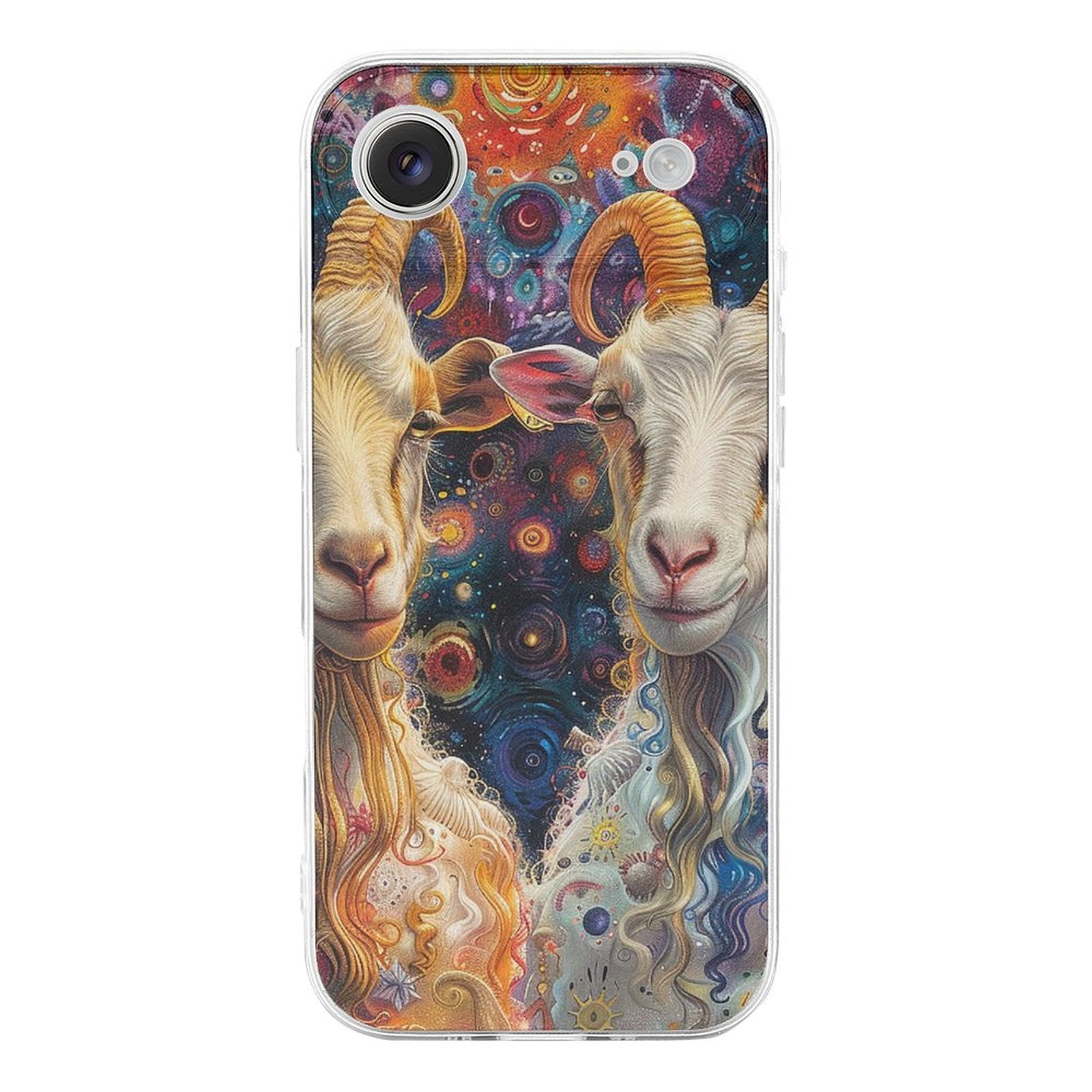 Demon Goat Family Psychedelic Transparent TPU Case for iPhone 17 Air ...