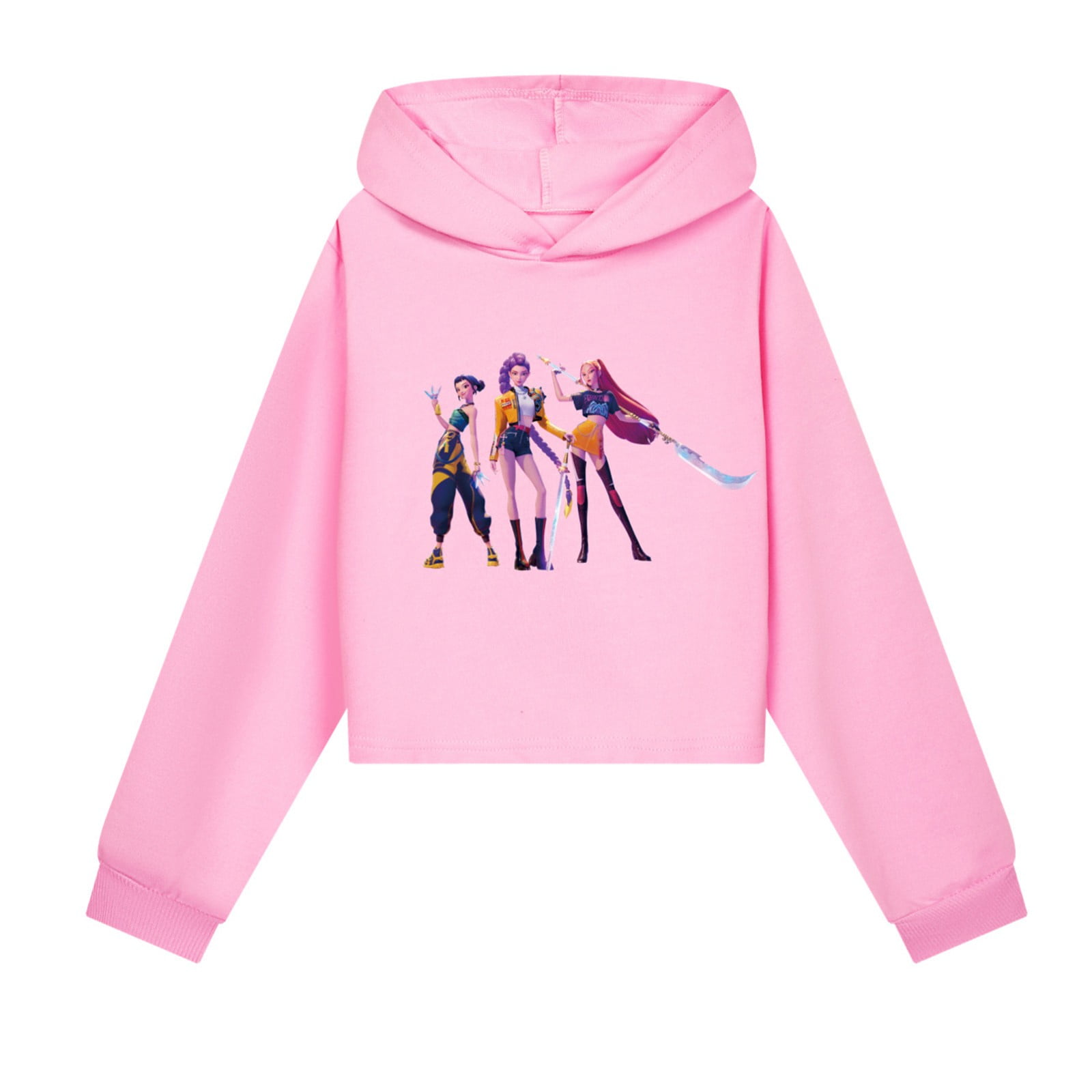 Demon Hunters Hoodie Kinder - Lustiger Kapuzenpullover Aus Baumwolle Mit Animationsdruck