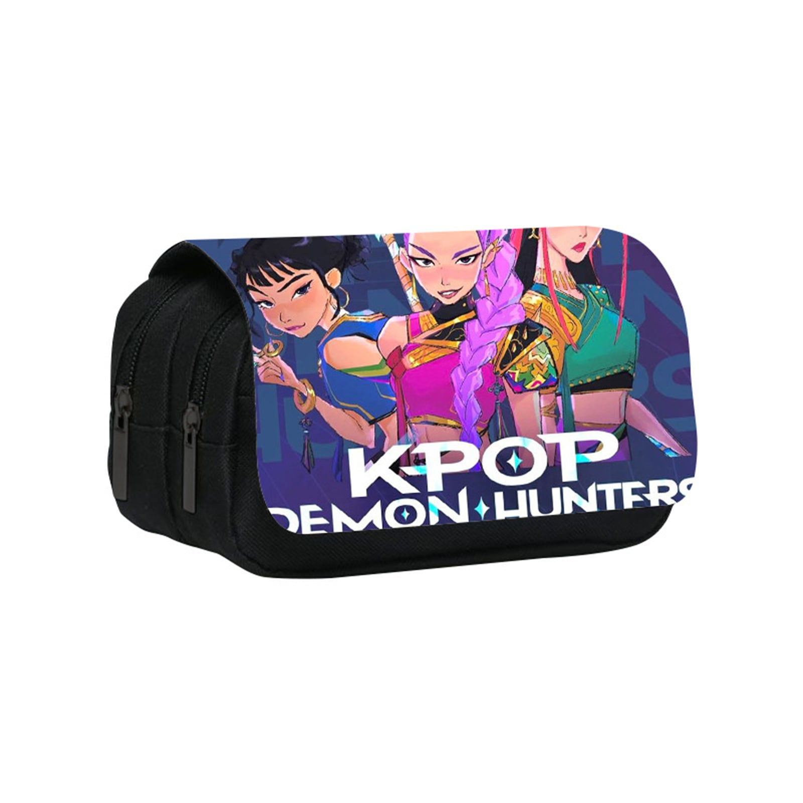 Demon Kpop Hunter Witch Hunters DoubleLayer Pencil Bag, Striking