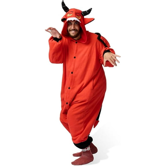 Demon Kigurumi Unisex Adult Onesie Pajamas Animal One Piece Costume Cosplay Sleepwear Demon Kigurumi Unisex Adult Onesie Pajamas Animal One Piece Costume Cosplay Sleepwear