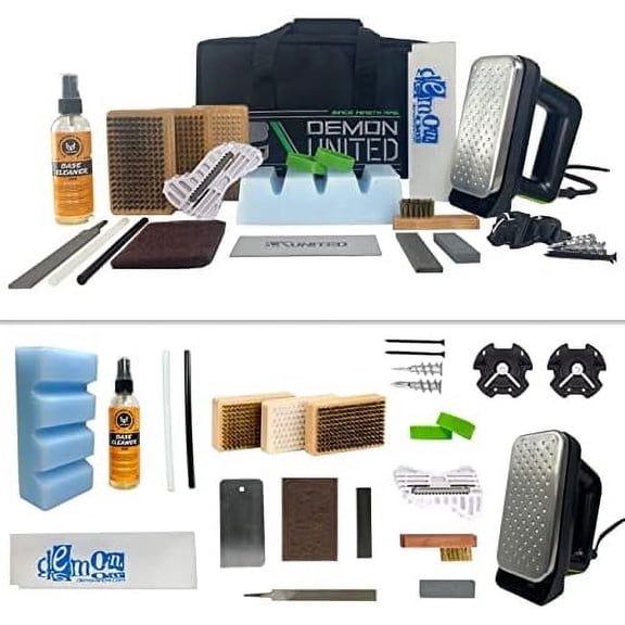 Demon Park Ranger Ski & Snowboard Tuning Kit with Iron, 1lb Wax Block, Base Cleaner & Snowboard Wall Mount Hanger$$Sport & Recreation Other