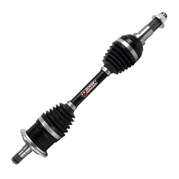 Demon Powersports Front Left Heavy Duty Axle for (2009-21) Can Am Outlander/Renegade, Made Up of 4340 Chromoly Steel, in Dual Heat Treated High Strength, Gives Wider Angles & in Molybdenum Grease