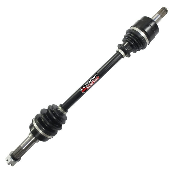 Demon Powersports Front Left/Right Heavy Duty Axle for (2004-09) (2011-13) Yamaha Rhino 450/660/700, In 4340 Chromoly Steel, Dual Heat Treated Strength, Wider Angles & In Molybdenum Grease Precision