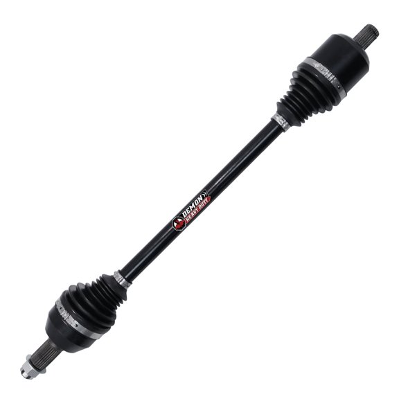 Demon Powersports Rear Left/Right Heavy Duty Axle (2015-20) Polaris General 1000, RZR 900/1000, in 4340 Chromoly Steel, Dual Heat Treated Strength, Gives Wider Angles & in Molybdenum Grease Precision