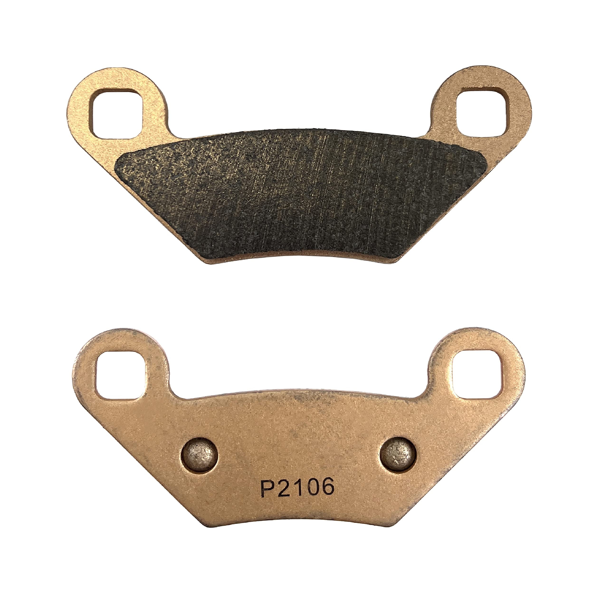 Demon Powersports Rear Left/Right Sintered Brake Pads for (2009-20) Polaris Sportsman/Scrambler, Built In High Density Sintered Metallic Material For Better Grip, Reduced Brake Fade, Longer Life Span