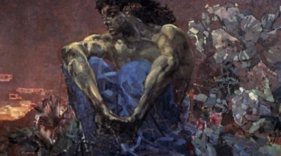 Demon Seated 1890 Mihail Aleksandrovic Vrubel (1856-1910 Russian) Oil On Canvas Tretyakov Gallery Moscow Russia Canvas Art - Mihail Aleksandrovic Vrubel (18 x 24)