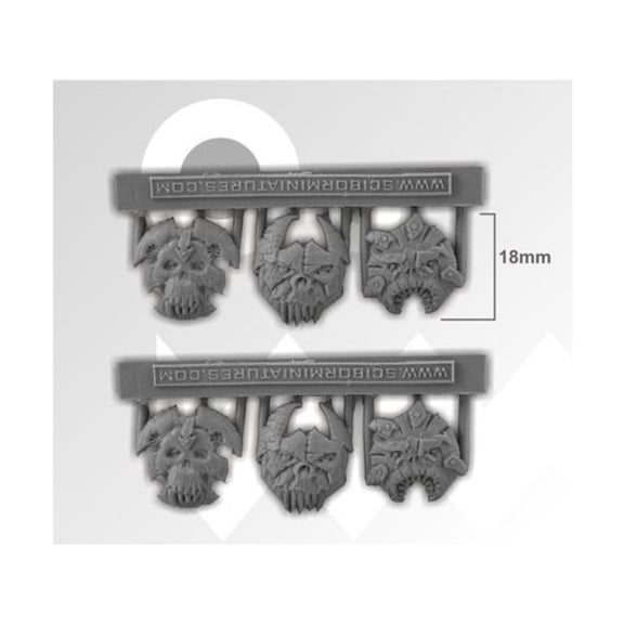 Scibor Monstrous Miniatures Demon Shields #3 New