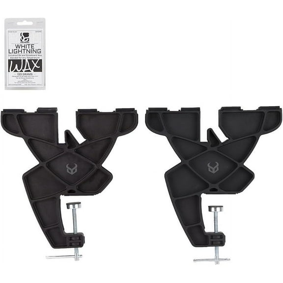 Demon Ski and Snowboard Vise & 133gm White  Wax Combo Pack
