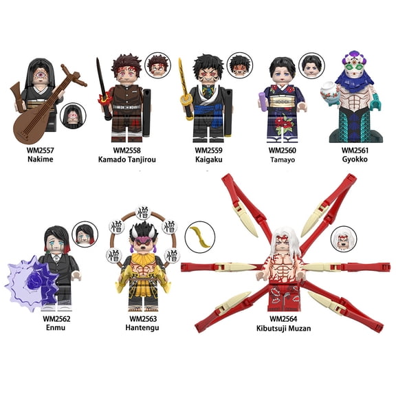 Demon Slay Kimtsu no Yab Building Block Figure X 8 Sets 4