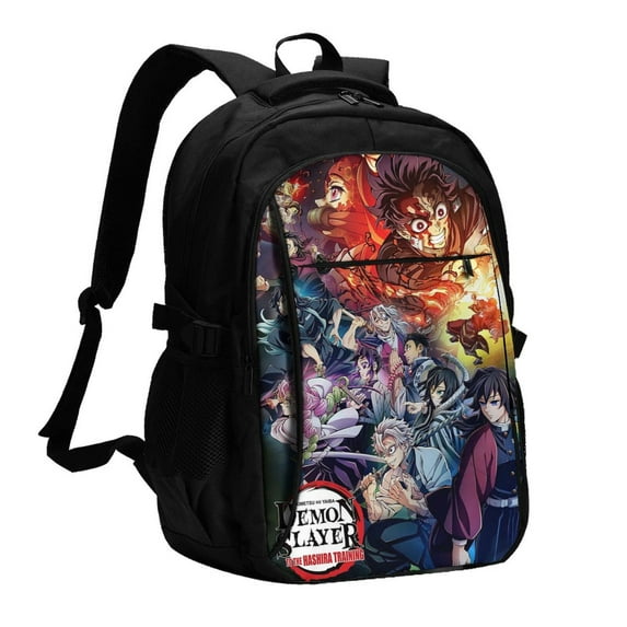 Demon Slayer 2024 Large Travel Laptop Backpack With Usb Charging Port Business Computer Bag For Men Women College Backpacks