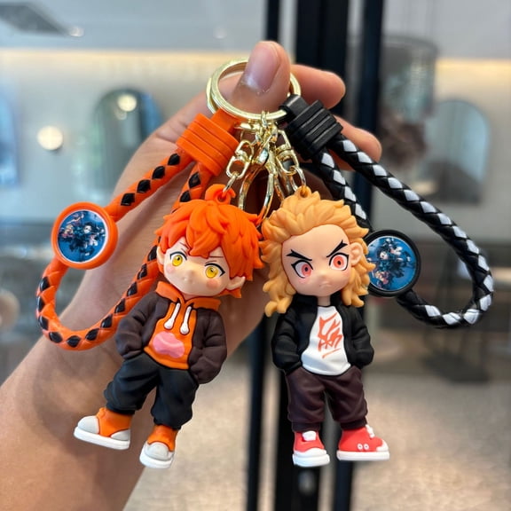 Demon Slayer Anime Keychain, Accessories for Backpack, Handbag, Purse Decoration