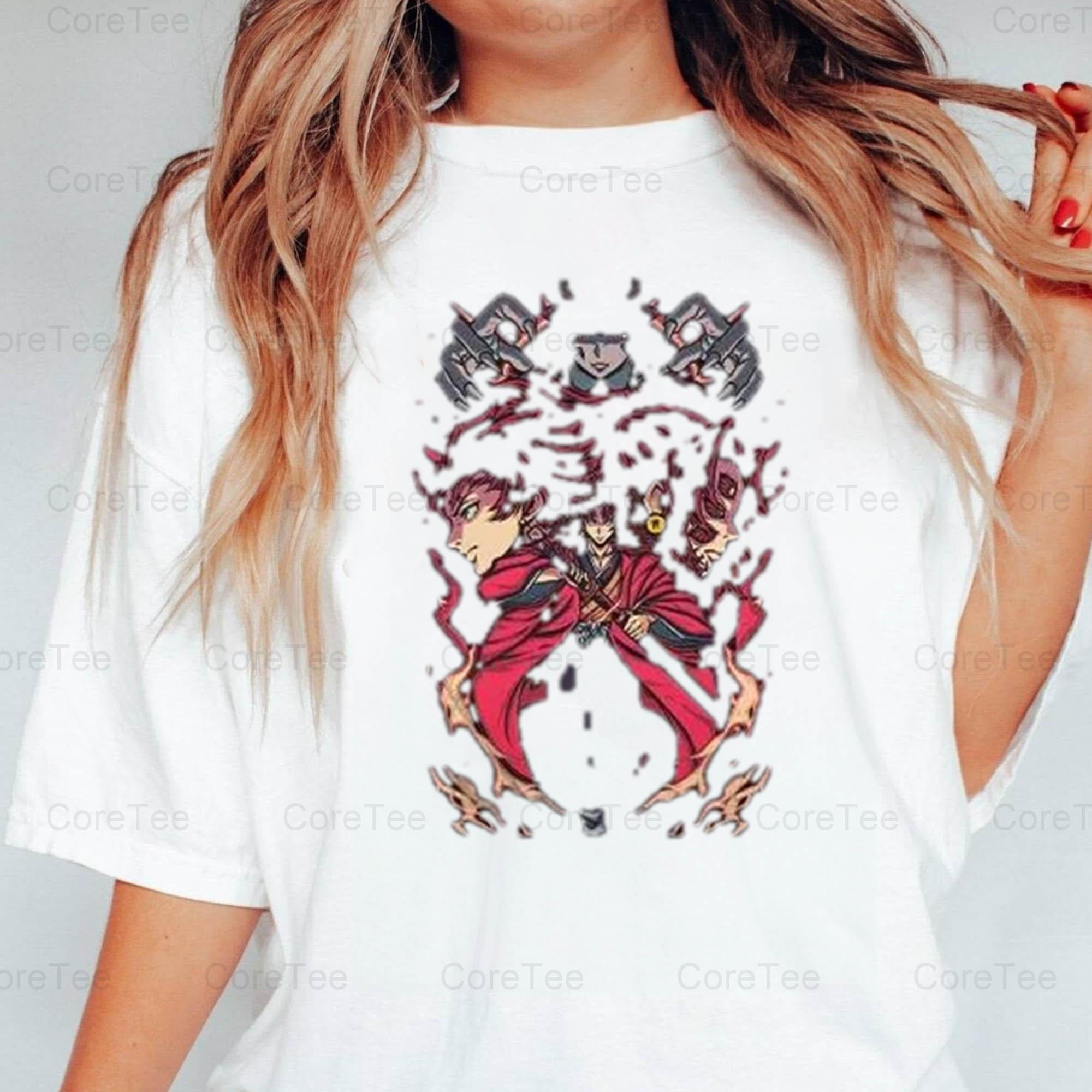 Anime T-Shirt Mit Tanjirou, Nezuko Und Inosuke Motiv - Baumwolle Demon Slayer Design