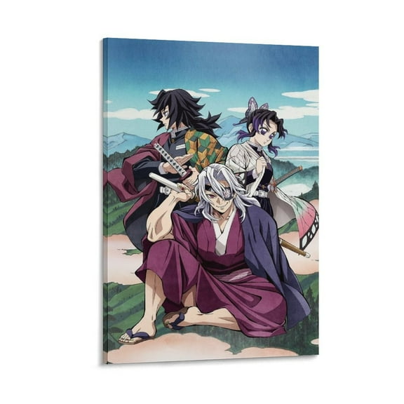 Demon-Slayer Anime Poster (13) Painting On Canvas Wall Art Poster Scroll Picture Print Living Room Walls Decor Home Posters 12x18inch(30x45cm)