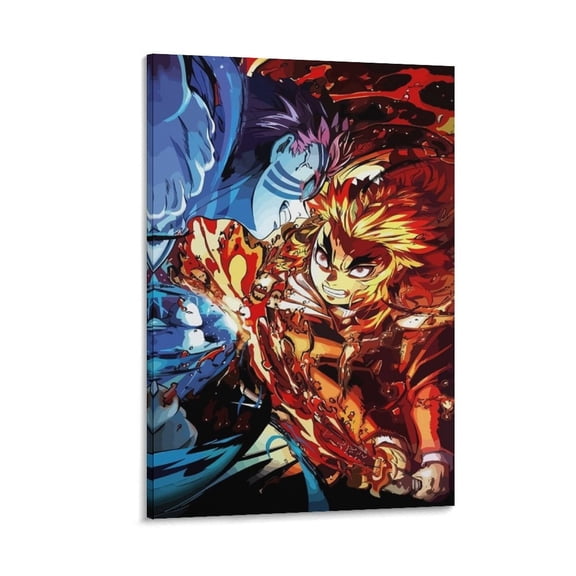 Demon-Slayer Anime Poster (21) Wall Art Poster Scroll Canvas Painting Picture Living Room Decor Home 16x24inch(40x60cm)