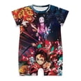 thumbnail image 1 of Demon Slayer Baby Romper Short Sleeve Bodysuits Soft Rompers Summer Clothes One-Piece Jumpsuits Outfits 0-3M, 1 of 7