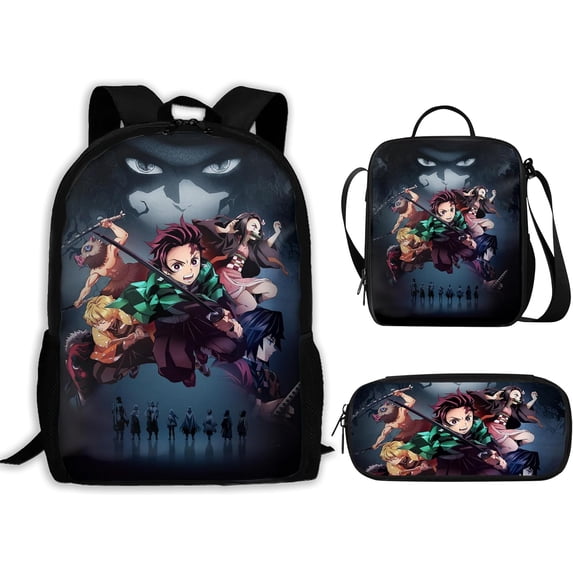 Demon Slayer Backpack 3PCS Backpack Set 2LPZ