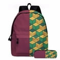 thumbnail image 1 of Demon Slayer Backpack Set,Lightweight Durable Polyester Backpacks with Anime Design, 1 of 4