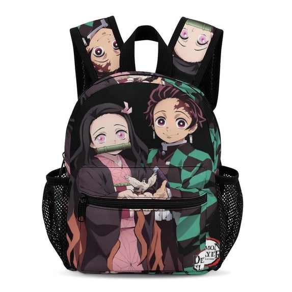 Demon Slayer Backpacks 13 Inch Bookbag Casual Daypack Backpacks for Travel Work Hiking