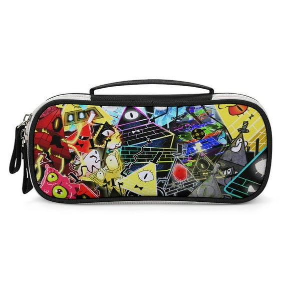 Demon Slayer Big Capacity Pencil Case, Large Capacity Aesthetic Pencil Pouch Stationery Organizer Pen Case with Zipper, Pencil Case for Office Supplies