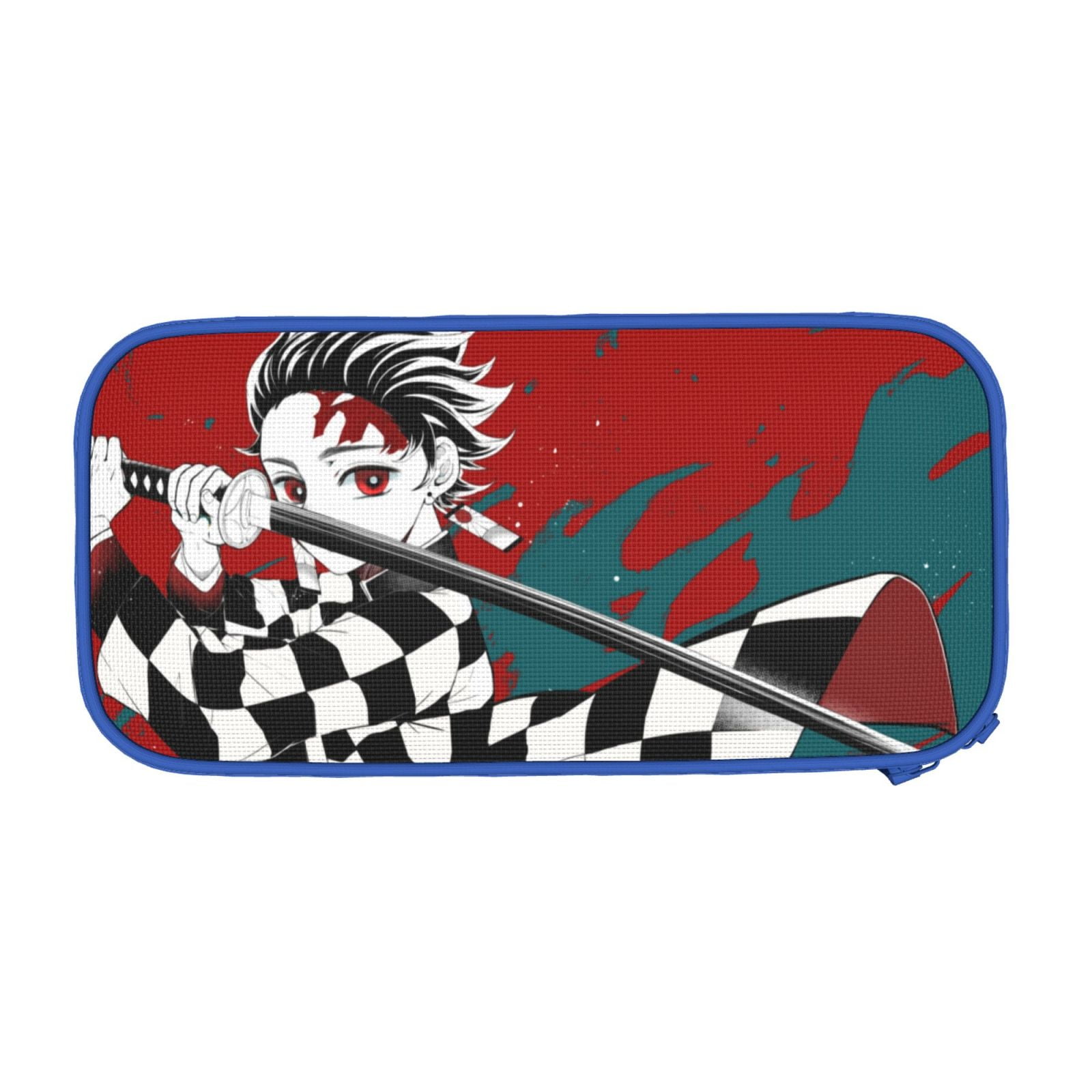 Demon Slayer Big Capacity Pencil Case, Large Storage Pencil Pouch Pen Case Bag with Zipper