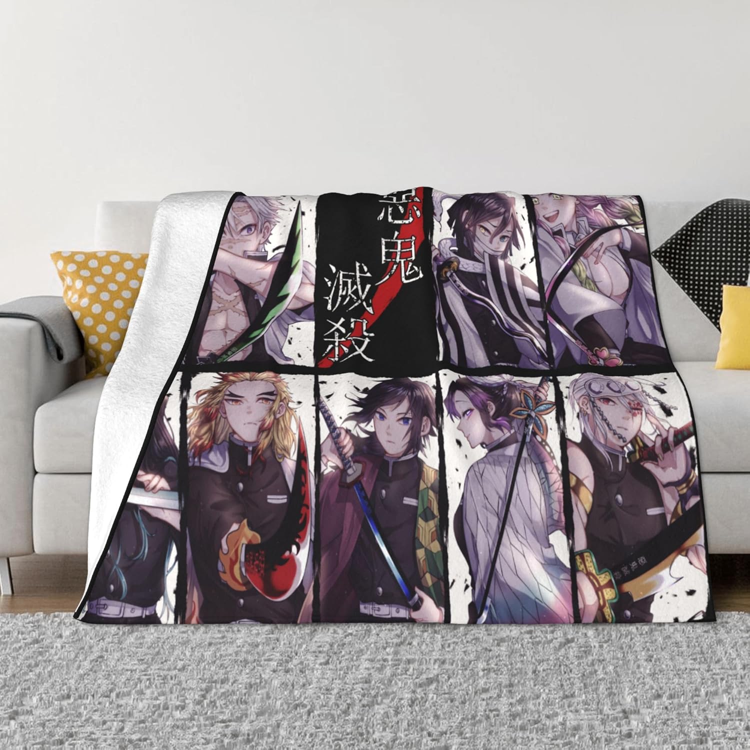Demon Slayer Blankets.kimetsu no yaiba Throw Blankets,airConditioning