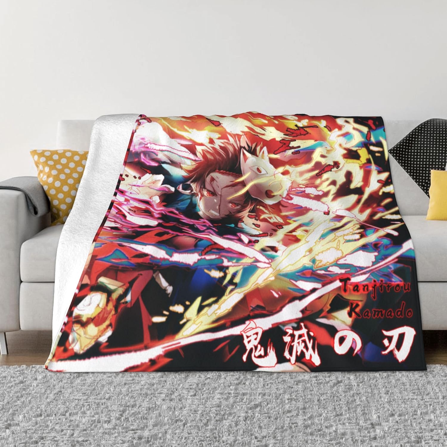 Demon Slayer Blankets.kimetsu no yaiba Throw Blankets,airConditioning