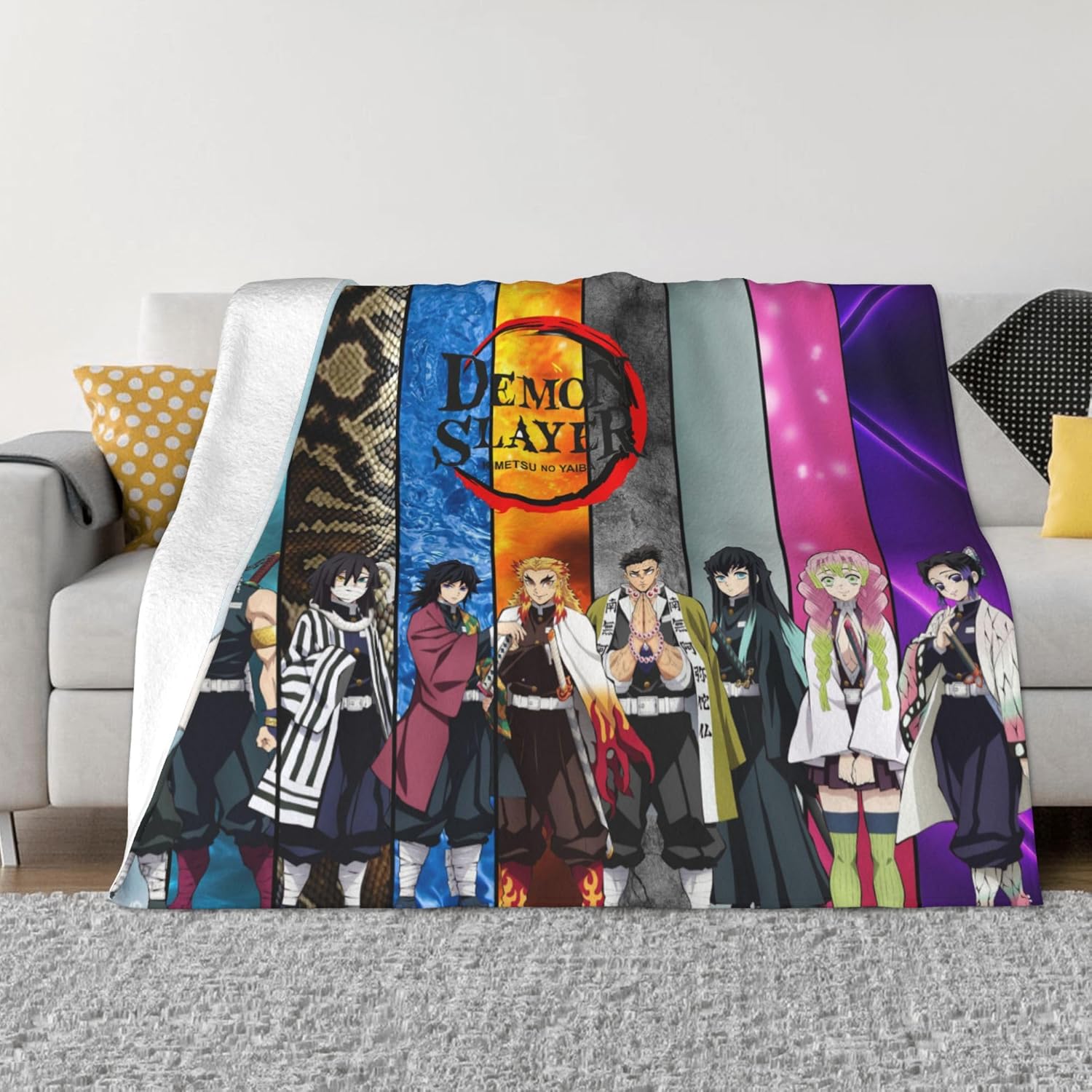 Demon Slayer Blankets.kimetsu no yaiba Throw Blankets,airConditioning