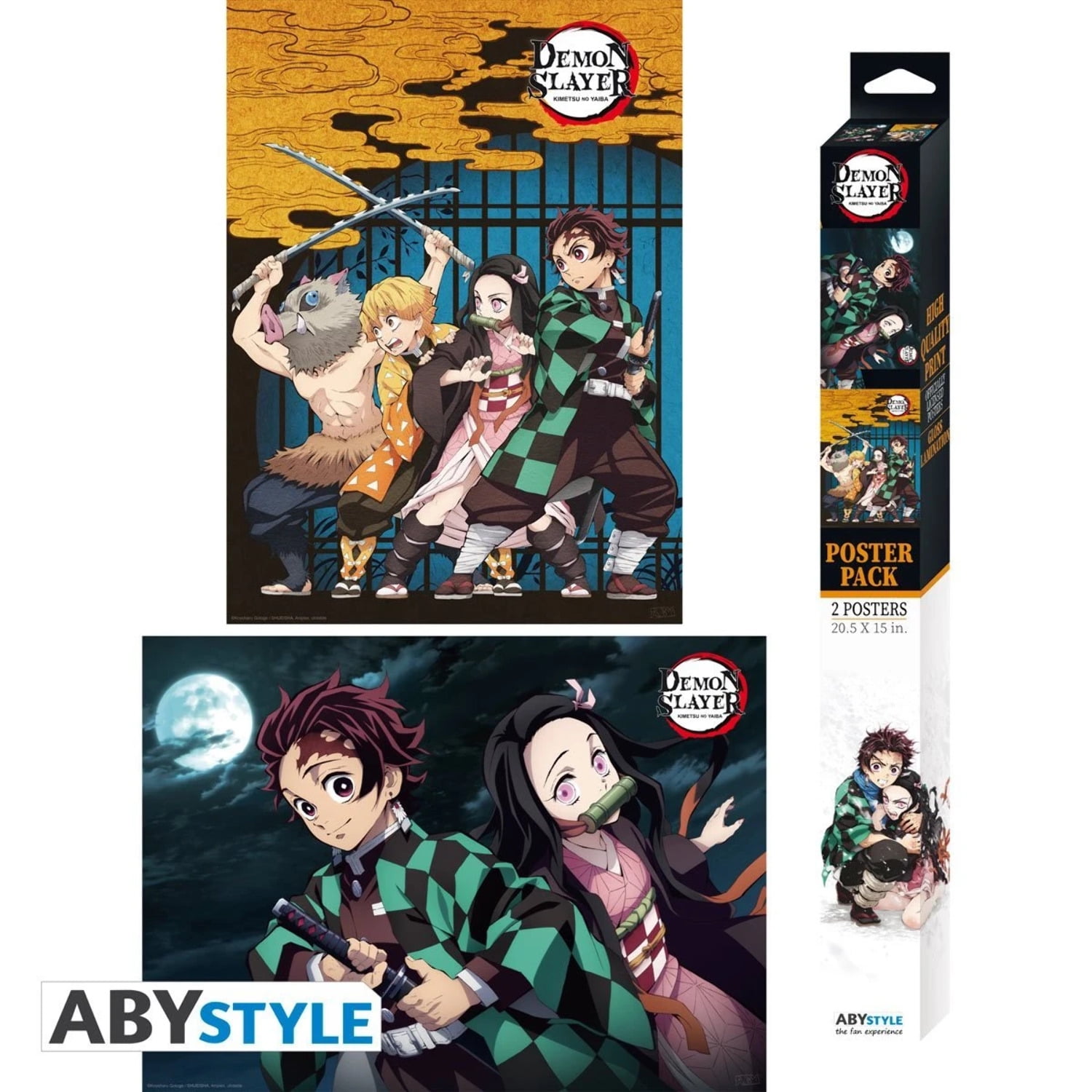 Demon Slayer: Kimetsu No Yaiba 2 Pack Posters