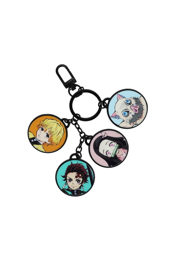 Demon Slayer Character Circles Multi-Charm Keychain