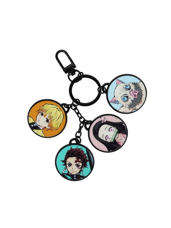 Demon Slayer Character Circles Multi-Charm Keychain