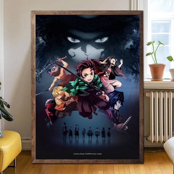 Demon Slayer Characters Poster , Main Cast Anime Wall Art, 2026 Tanjiro Nezuko Zenitsu Inosuke Print Size 24x36 Unframed Poster