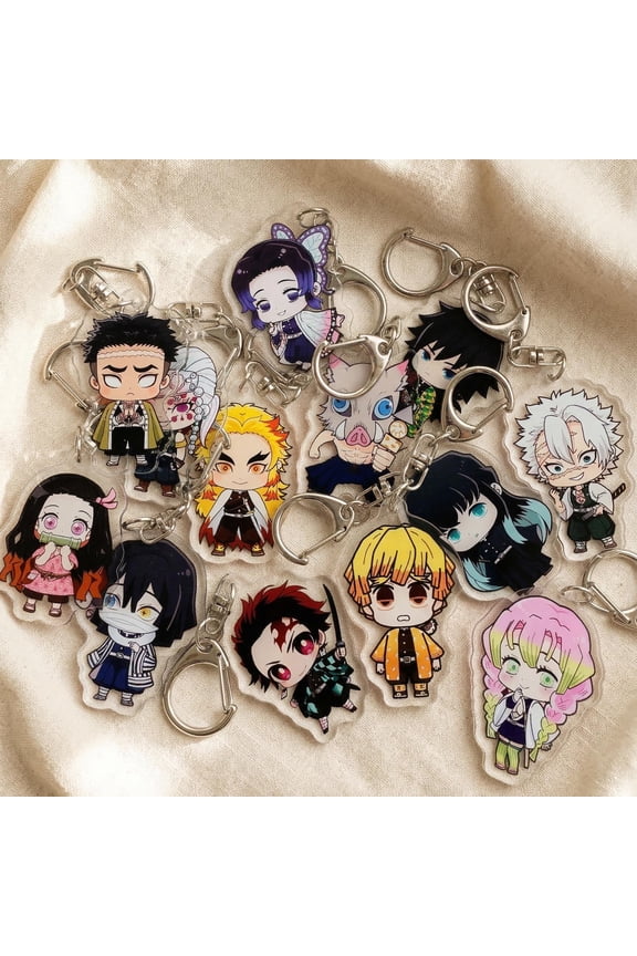 Demon Slayer Chibi Keychain | Anime Acrylic Charm (1 keychain)