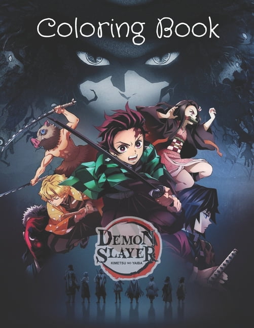 Ygt10Pages / Book Anime Demon Slayer: Quadro De Desenho Para Colorir  Kimetsu No Yaiba - Escorrega o Preço