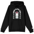 thumbnail image 1 of Demon Slayer Corps Tanjiro Earring Long Sleeve Black Adult Hooded Sweatshirt-Medium, 1 of 5
