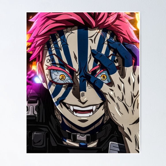 Demon Slayer Corps Tanjiro Nezuko Inosuke Zenitsu Anime Group Wall Art, Unframed Poster