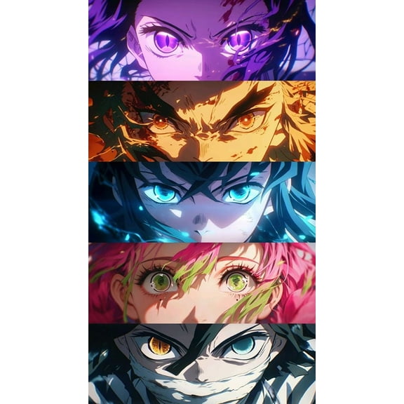 Demon Slayer Diamond Art Painting Kits for Adults, Anime Diamond Painting Full Round Drill Art and Crafts for Decor (12 x 16 Inches)