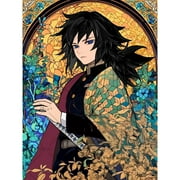 Demon Slayer Diamond Painting Set (for Adults) 5D DIY Anime Diamond Art Set (for Beginners) Round Full Diamond Diamond Painting Gem Art Crafts (Home Wall Decoration Gift)