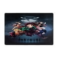 Demon Slayer Door Mat Cartoon Area Rug Yoga Sofa Floor Flannel Door Mat