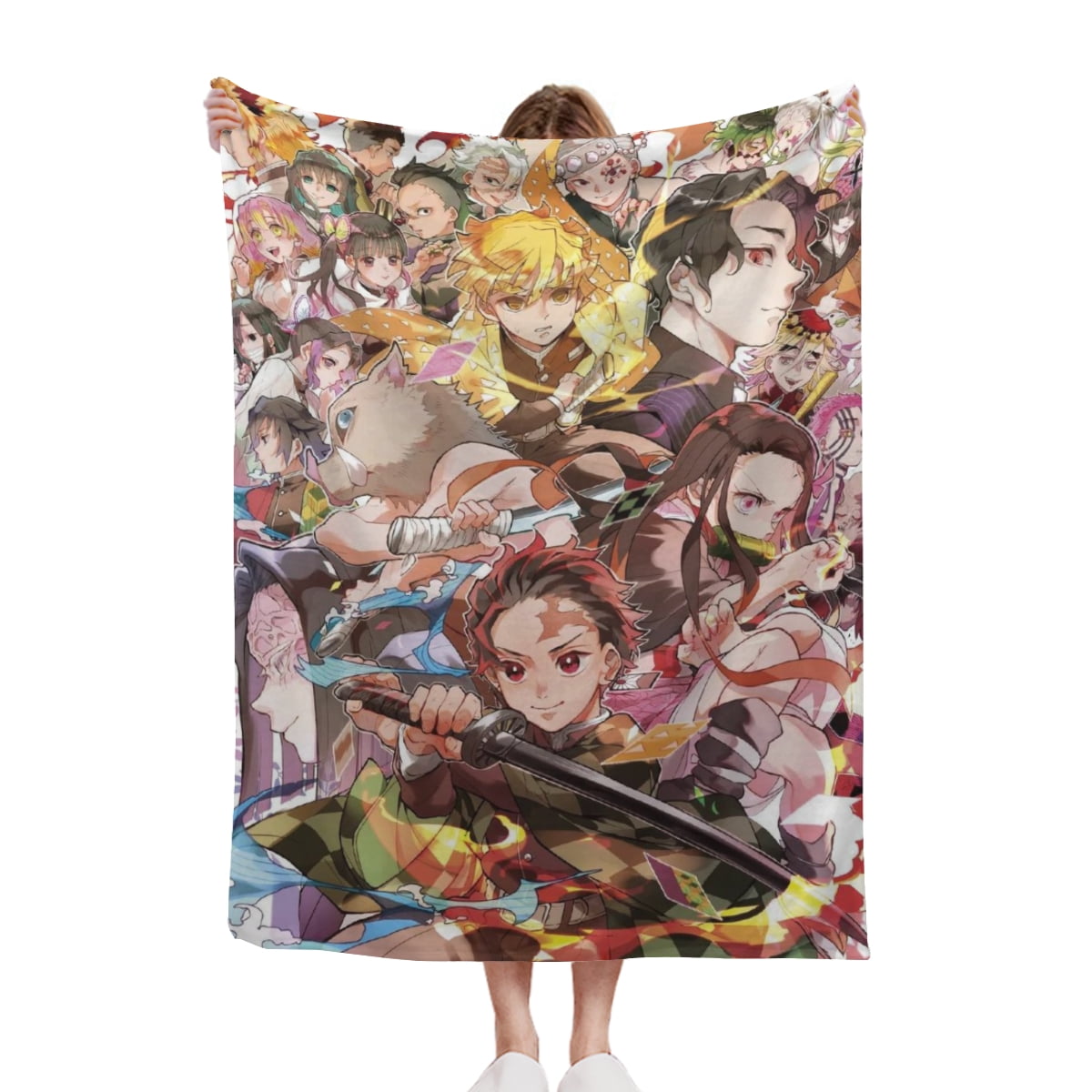 Demon Slayer Family Throw Blanket Soft And Delicate Touch For Sofa And