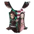 thumbnail image 1 of Demon Slayer Girls Swimsuit Ruffle One-piece Beachwear Kids Cute Swimwear Summer Bathing Suit 6-7Y（110cm）, 1 of 8