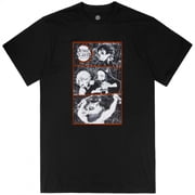 Demon Slayer Characters Black and White Manga Panels T-Shirt-Small