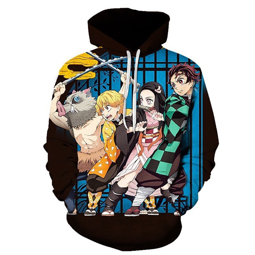 Demon Slayer Hoodie Anime Men Hoodie 3D Print Adult Hooded Women