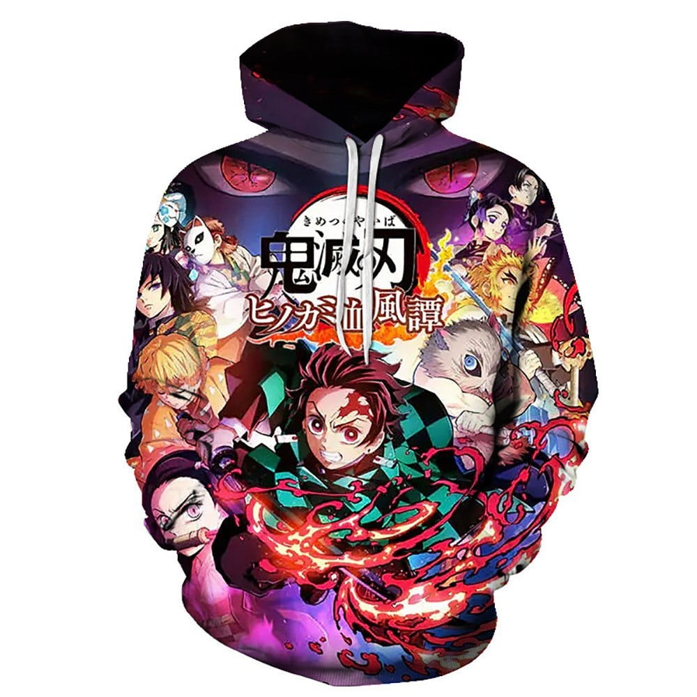 Demon Slayer Hoodie Anime Men Hoodie 3D Print Adult Hooded Women