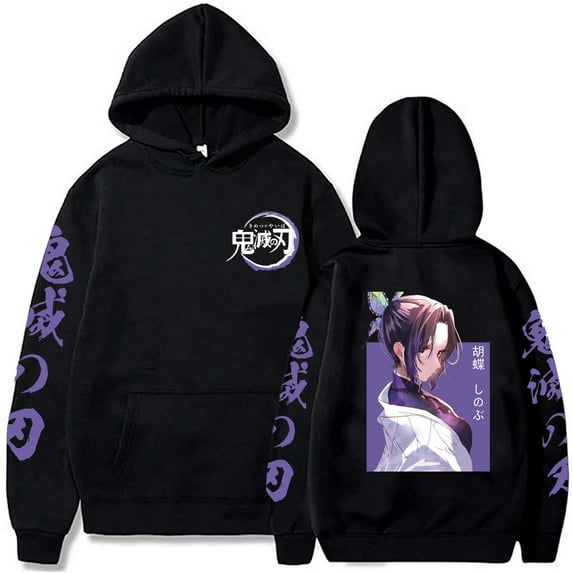 Demon Slayer Hoodie Sweatshirts Harajuku Hip Hop Hooded Cartoon Kimetsu No Yaiba Autumn Winter Casual Pullover