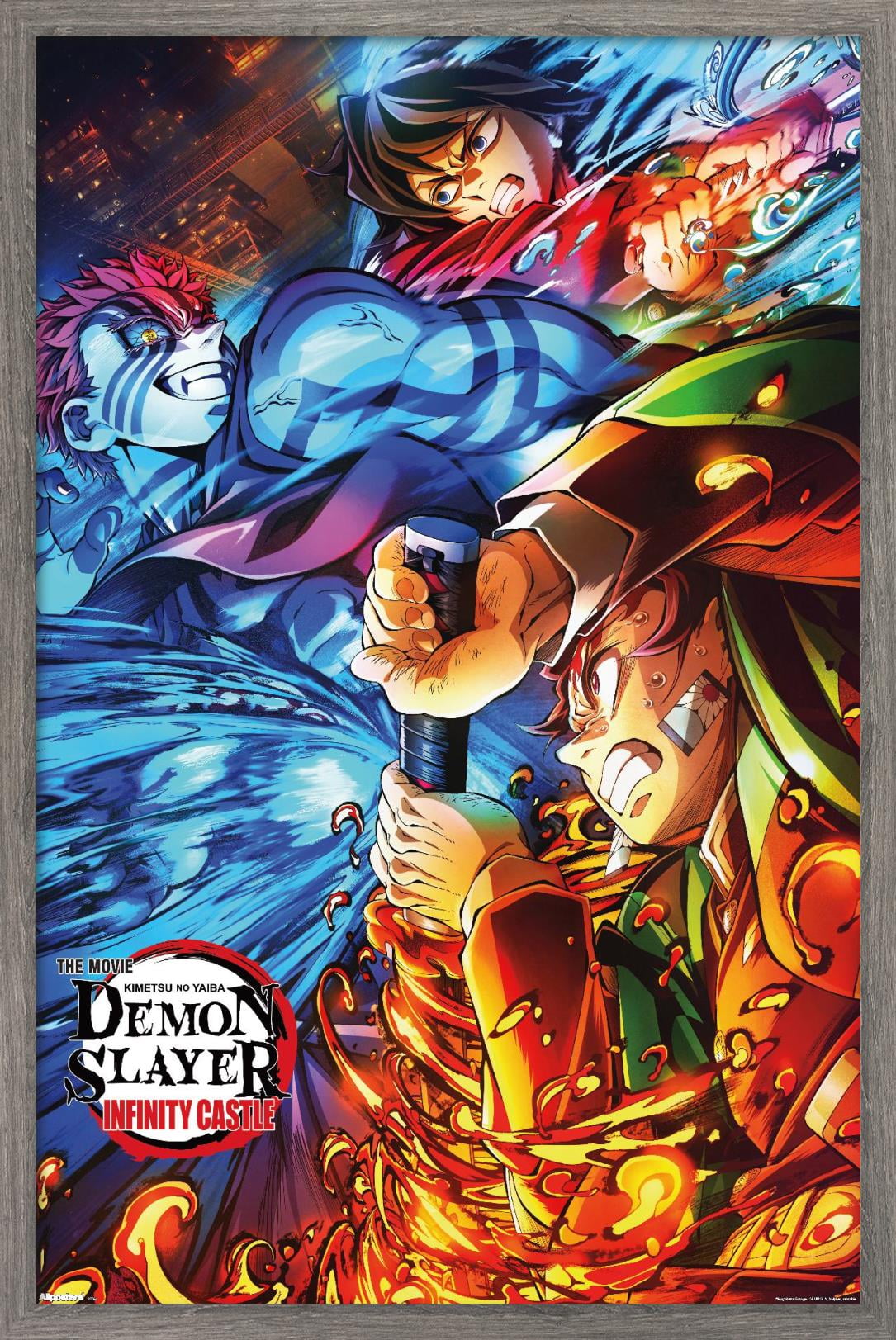 Demon Slayer: Infinity Castle (2025) - Battle Key Art Wall Poster