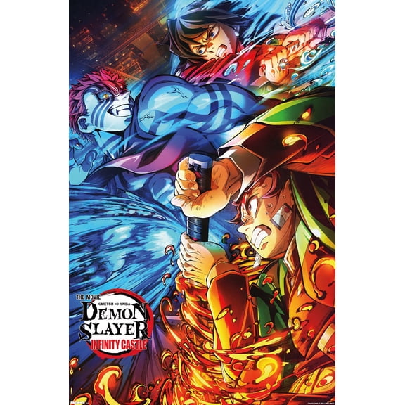 Demon Slayer: Infinity Castle (2025) - Battle Key Art Wall Poster, 14.725" x 22.375"