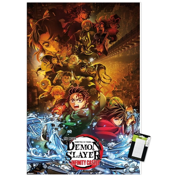 Demon Slayer: Infinity Castle (2025) - Group Key Art Wall Poster, 22.375" x 34"