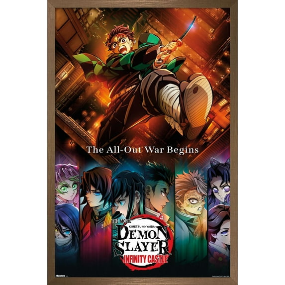 Demon Slayer: Infinity Castle (2025) - Key Art Wall Poster, 22.375" x 34" Framed