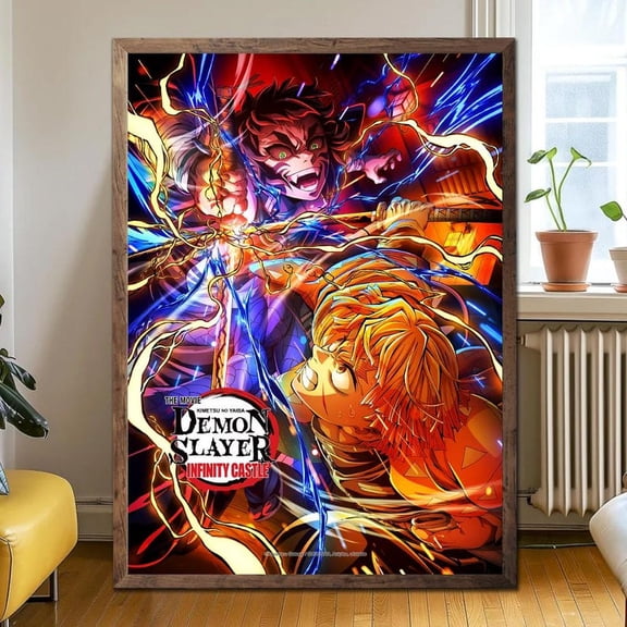 Demon Slayer: Infinity Castle Clash of Fates Poster Unframed, Upper Moons vs Hashira Wall Art, 2026 Battle Print, Dark Anime Decor Size 24x36 Unframed Poster